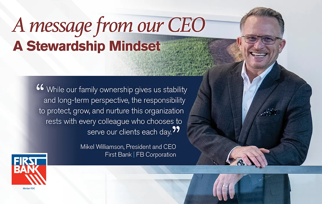 A message from our CEO: A Stewardship Mindset